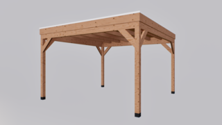 Douglas overkapping 400x400cm Verando
